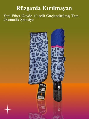 Normadia Yüksek Kaliteli 10 Telli Otomatik Şemsiye, Şık ve Güvenilir Tasarım