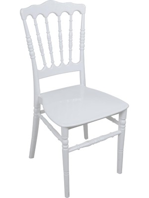 Norino Mandella Silver Sandalye Napolyon (2 Adet) Beyaz