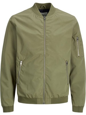 Jack & Jones Essentials Jjerush Fermuarlı Suya Dayanıklı Bomber Ceket Erkek Ceket 12165203