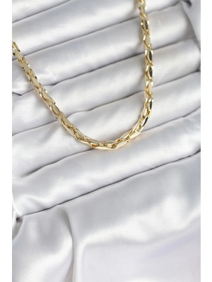 Renklime Pirinç Gold Renk 60 cm Zincir Kadın Kolye