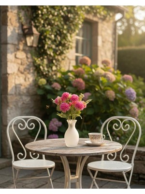 Yapay Çiçek Deryası 9 Dallı Fuşya Kasımpatı Şimşir Detaylı Dekorasyon Çiçeği