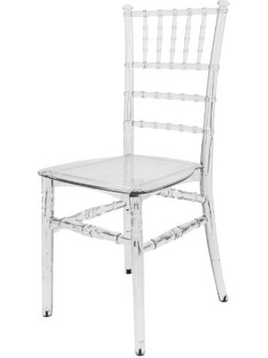 Norino Mandella Karmen Şeffaf Kırılmaya Dayanıklı Sandalye Model 1 (2 Adet)