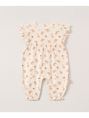 MiaBaby Apricot Fırfırlı Atlet Tulum