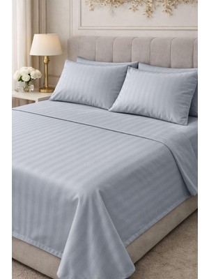 Onaltı Tekstil Çift Kişilik Pamuk Saten Nevresim Takımı