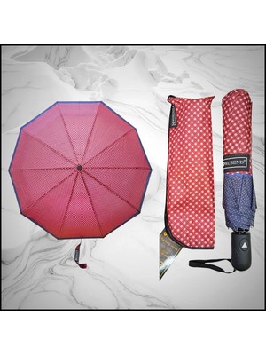 Rubenis Dayanıklı 3 Kırmalı 10 Telli Otomatik Açılır Şemsiye