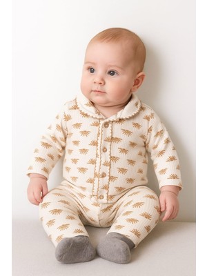 Hediyelik Bebek Yenidogan Çocuk Pamuklu Oya'li Alt Üst Takım