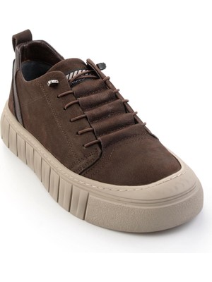 Bambi Kahve Hakiki Deri Erkek Casual Ayakkabı E01438082501