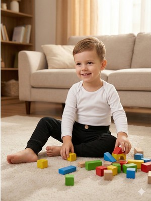 tinytrends Unisex %100 Pamuk Bebek&çocuk Tayt