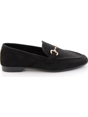 Bambi Siyah  Kadın Loafer Ayakkabı K01671057872