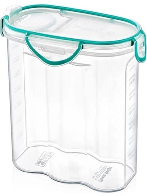 Navlu Store® Kilitli Kapaklı Contalı Hava,su Sıvı Geçirmez 2,4 Litre Erzak Saklama KABI-SA590