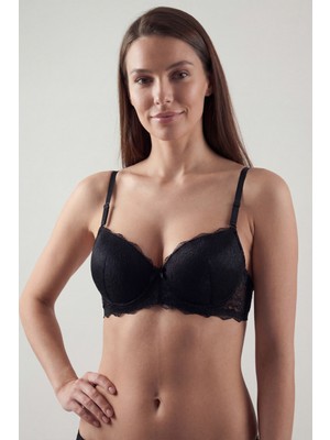 Parlingerie Dantelli Destekli Dolgulu Balenli Sütyen A1