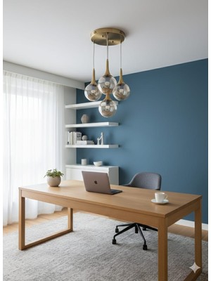 Delf Yapı Sarkıt 4 Lü Avize Şık Modern Avize