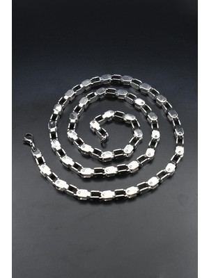 Prestige Paslanmaz Çelik Dikdörtgen Model Kolye Zincir 4,5mm 902597