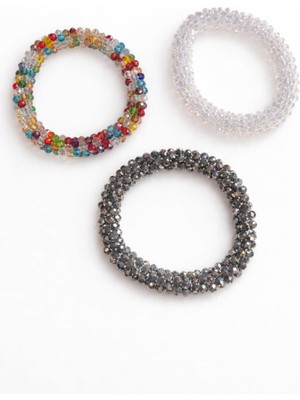 New Obsessions Kristal Taşlı 3lü Toka