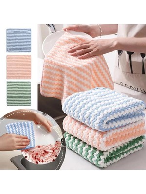 Evinizin Vitrini Mikrofiber Yumuşak Dokulu Temizlik Bezi 30*30 cm Mutfak Bezi Leke Tutmaz Koku Yapmaz