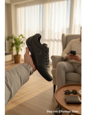 Enoch Düz Ince Taban Bağcıklı Spor Ayakkabı