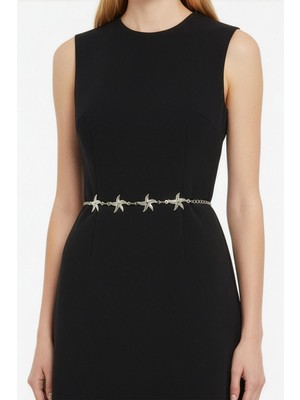 Rays 443 Yıldız Detay Zincir Kemer Gümüş