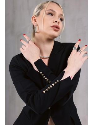 ME & ME Düğme Detaylı  Şık Blazer Ceket