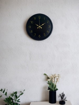 Tedaks 36 cm Siyah Asil Duvar Saati