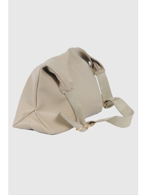 Lady Bej Mat Kadın El ve Omuz Çantası