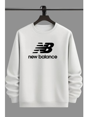 Arkkad Unisex Baskılı Sweatshırt 3 Iplik Oversize Bisiklet Yaka