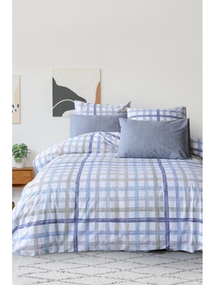 Rech Home Iyi Geceler Istanbul Ranforce Tek Kişilik Nevresim Takımı Jody Indigo