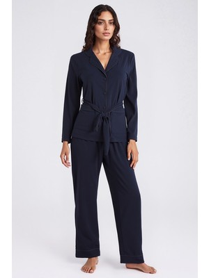 Kom Parissa Düğmeli Pijama Takımı