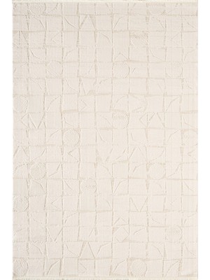 Karmen Halı Idol IO005W Krem Bej Halı Klasik Desen Akrilik Yumuşak Dokulu Pamuk Taban Tozu Az Salon Oturma Odası