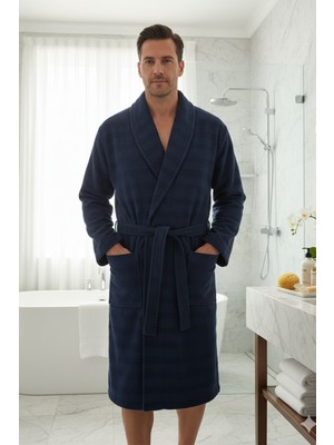 Özdilek Kadın/erkek Unisex Bornoz - Lacivert