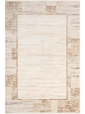 Karmen Halı Idol IO002B Krem Bej Halı Klasik Desen Akrilik Yumuşak Dokulu Pamuk Taban Tozu Az Salon Oturma Odası