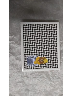 Es Dekor Ayı Minderli Desenli Keyif Tepsi  1 Adet