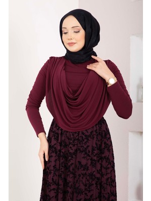 Ozk Degaje Dökümlü Sandy Body Bordo