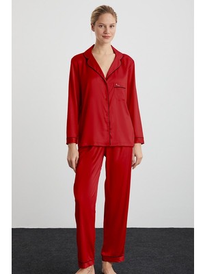 Kom Sıdney Saten Pıjama