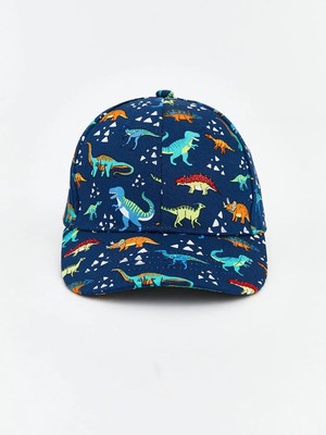 LC Waikiki Karışık Dinozor Baskılı Erkek Bebek Kep Şapka  (S6)