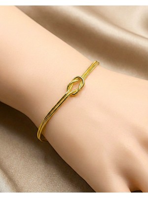 Kızılay Kuyumcusu 14 Ayar Altın Hediyelik Aşk Düğümü Bileklik 2.84GR KNY4574