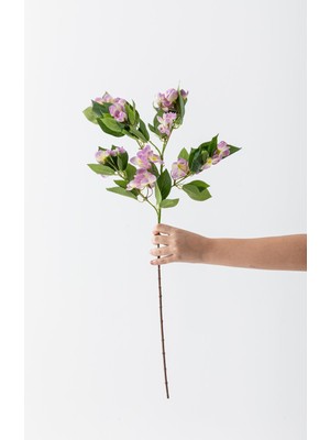 Güleç Yapay Çiçek Yapay Lux Menekşe Dalı Lila 80 cm 5 Yaprak
