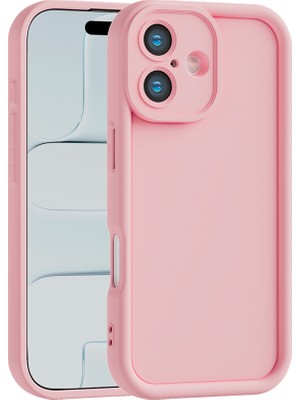 Vissona iPhone 16 Plus Uyumlu Kamera Çıkıntılı Mat Silikon Telefon Kılıfı