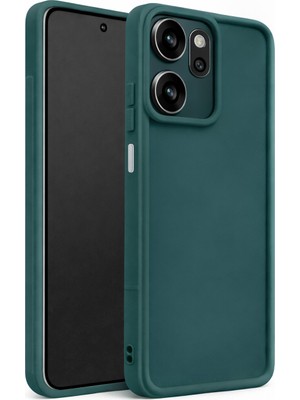 Vissona Infinix Smart 9  ve HOT50I ve X6531 ve SMART9HD Uyumlu Kamera Çıkıntılı Mat Silikon Telefon Kılıfı