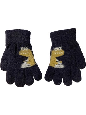 Linotti 2-4 Yaş Çocuk Eldiveni – Sevimli Dino Desenli