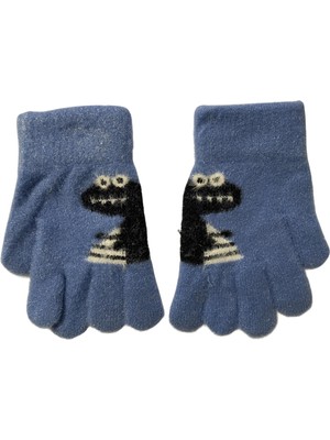 Linotti 2-4 Yaş Çocuk Eldiveni – Sevimli Dino Desenli