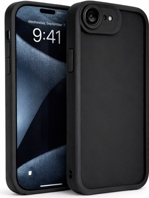Vissona iPhone 16 E Uyumlu Kamera Çıkıntılı Mat Silikon Telefon Kılıfı