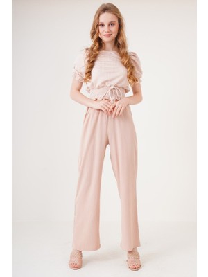 Queene Dreams 6543 Örme Pantolon - Bisküvi