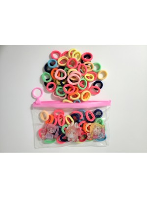 My Vintage Kadın Makyaj Çantalı Havlu Lastik Toka 120 Adet