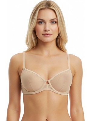 Bonbon Kadın Tül Transparan Balenli Sütyen BB2055