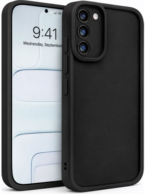 Vissona Samsung Galaxy S21 Fe Uyumlu Kamera Çıkıntılı Mat Silikon Telefon Kılıfı