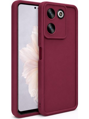 Vissona Tecno CAMON20-4G/CAMON20PRO-4G Uyumlu Kamera Çıkıntılı Mat Silikon Telefon Kılıfı