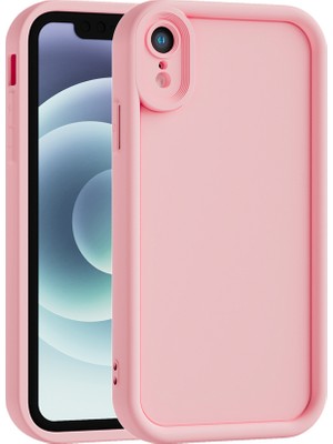 Vissona iPhone Xr Uyumlu Kamera Çıkıntılı Mat Silikon Telefon Kılıfı
