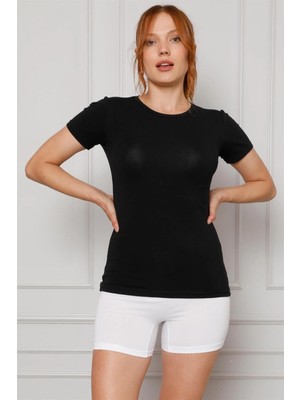 Kadın Penye Boxer Beyaz