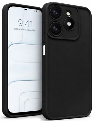 Vissona Tecno Spark Go 2024- Tecno Spark 20 - Infinix Hot 40I- Infinix Smart 8 Ultra Uyumlu Kamera Çıkıntılı Mat Silikon Telefon Kılıfı