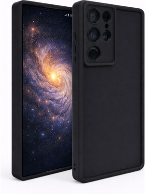 Vissona Samsung Galaxy S25 Ultra Uyumlu Kamera Çıkıntılı Mat Silikon Telefon Kılıfı